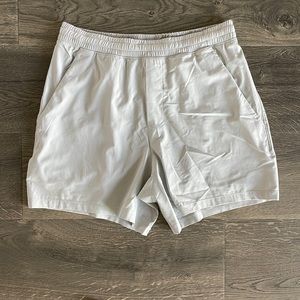 Light Grey Lululemon Pacebreaker Shorts Medium